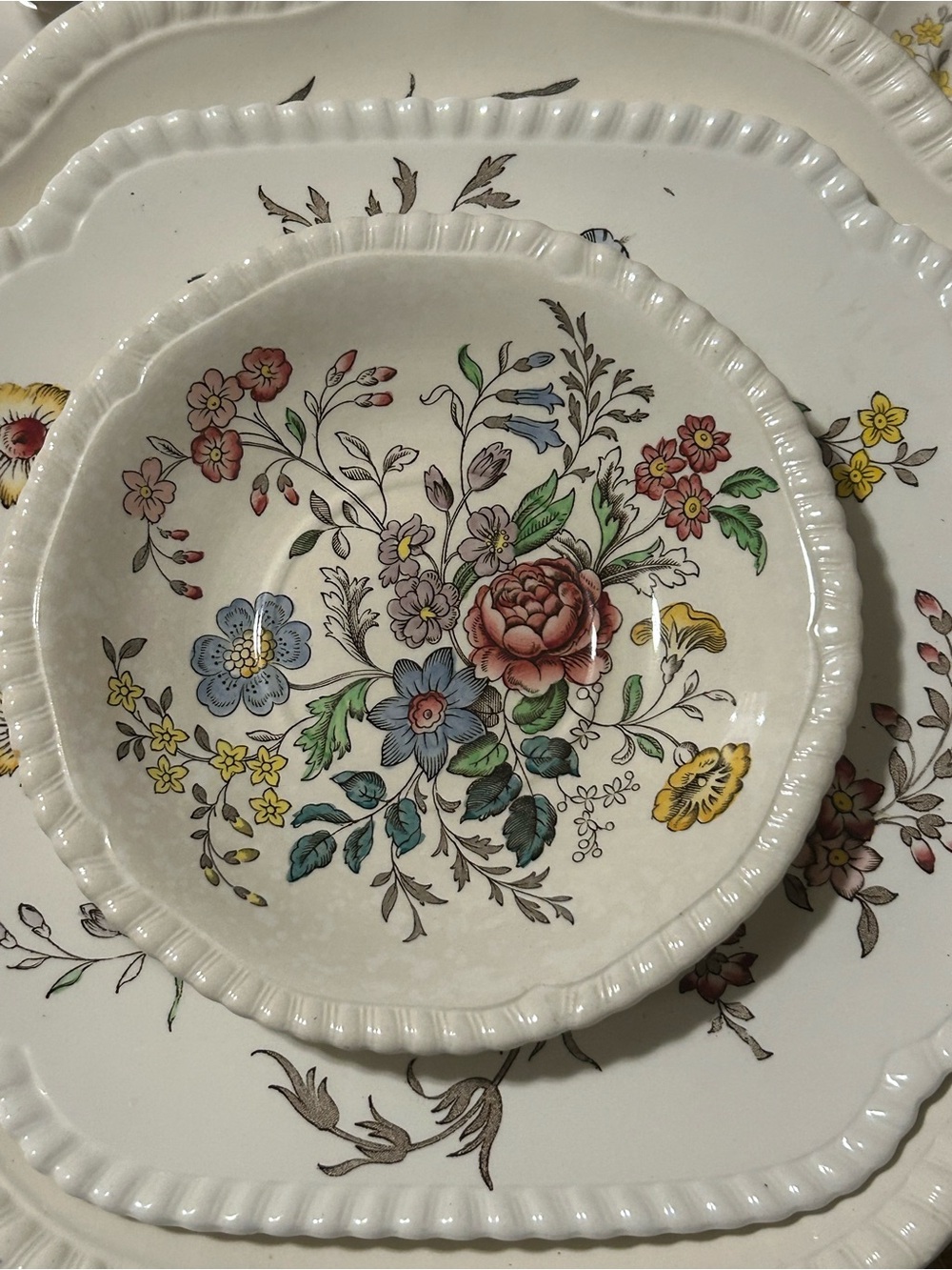 Spode Romney England 1940’s Dinner plate. 4 avail. 4 full sets avail.